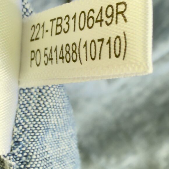 Tommy Bahama 100% Linen Short-Sleeve Camp Shirt – Light Blue Large, Resort Style - Picture 14 of 14